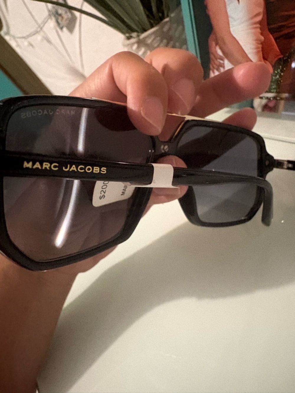 Marc Jacobs Black Oversized Square Women's Sunglasses